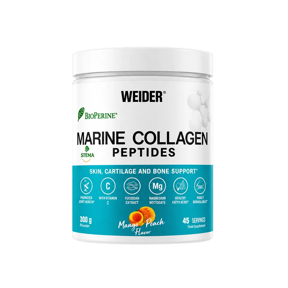 collagen-marin-300g-webp Weider Marine Collagen 300 g – Colagen marin hidrolizat – Mango-Peach - imagine 1