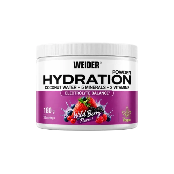 electroliti pudra weider hydration electrolyte balance powder wildberry 180g