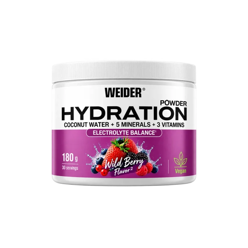 electroliti pudra weider hydration electrolyte balance powder wildberry 180g